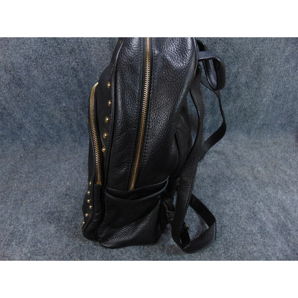 Michael Kors Backpack Black Leather‎ Studded Small Daypack Commuter,FLAW - Picture 6 of 16